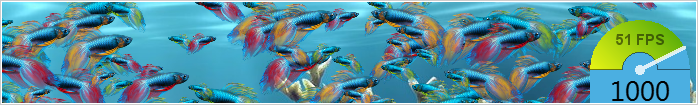 Microsoft's Fish Bowl example now runs at 50+ FPS in Chrome, with a thousand fish displayed. That's a *huge* improvement over last year's situation.