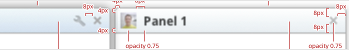 The design mock which will be a guide to the final design of Panels on Chrome OS and Chromium on Windows and Linux.